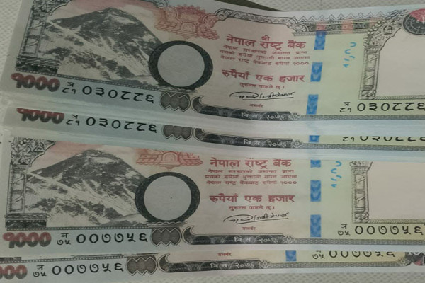 नेपाली नक्कली नोटसहित एक युवक पक्राउ